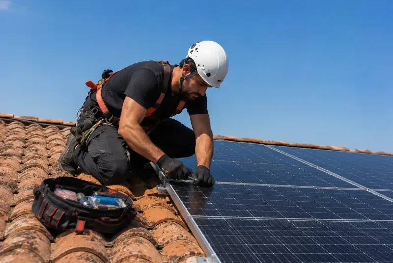 Maintenance et monitoring de panneaux solaires à la Chapelle-Palluau