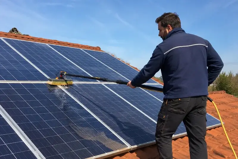 Nettoyage et entretien de panneaux solaires à la Chapelle-Palluau